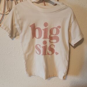 Charming Cream 'Big Sis' Kids T-Shirt